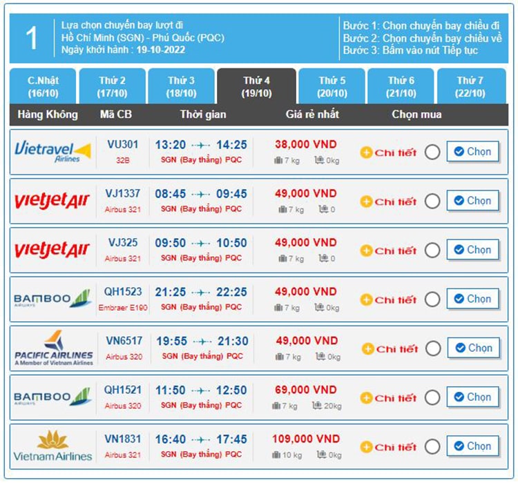 Hướng dẫn đặt vé máy bay vietnamairlines