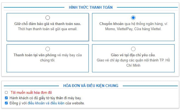 Hướng dẫn đặt vé máy bay vietnamairlines