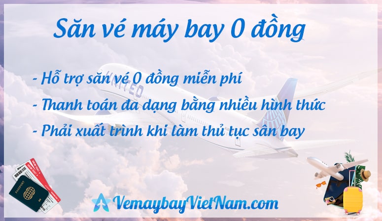 Săn vé máy bay 0 đồng