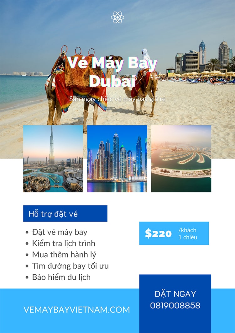 Vé máy bay đi Dubai giá rẻ