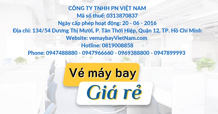 Bảng giá vé máy bay Vietnam Airlines